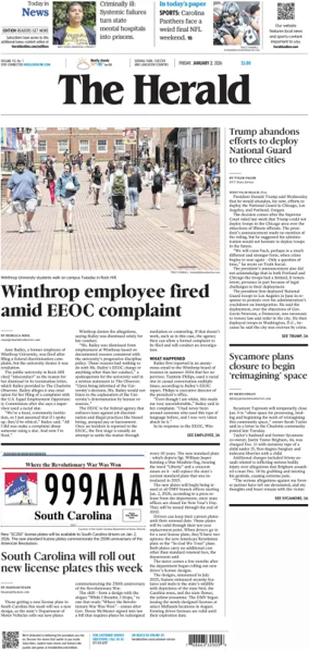 Cover of The Herald (Rock Hill)