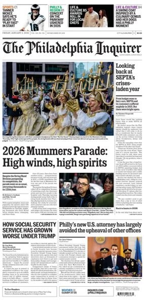 Cover of The Philadelphia Inquirer