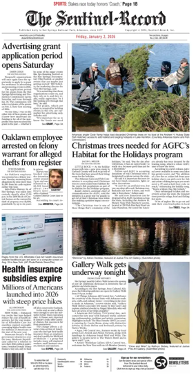 Cover of The Sentinel-Record