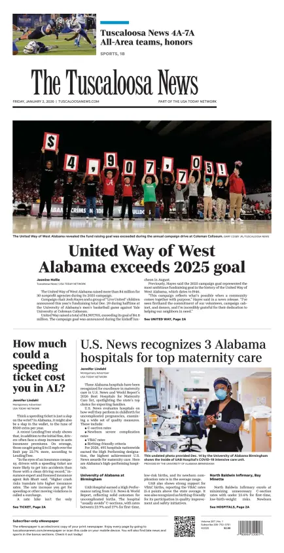 Cover of The Tuscaloosa News