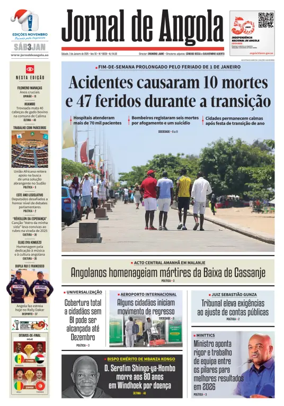 Cover of Jornal de Angola