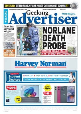 Cover of Geelong Advertiser