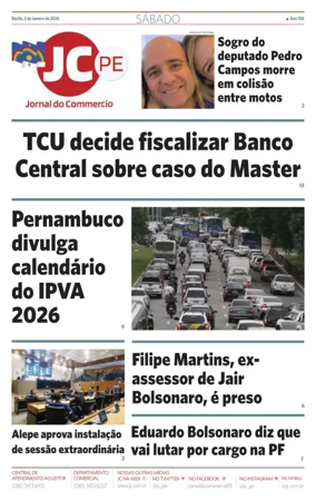 Cover of Jornal do Commercio