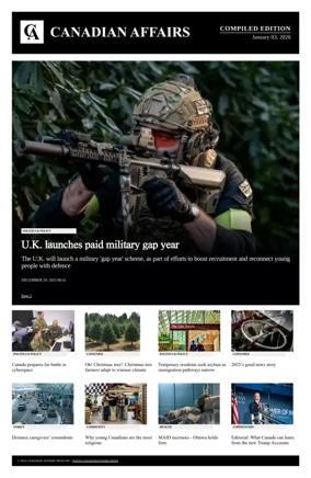 Cover of Canadian Affairs News Compiled Edition