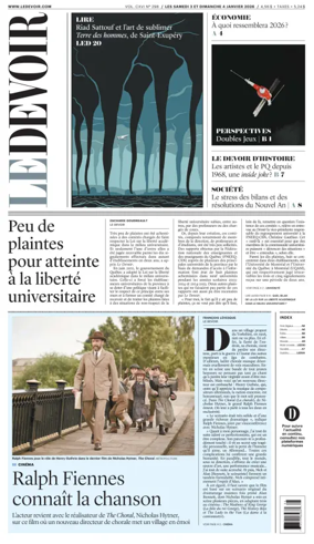 Cover of Le Devoir