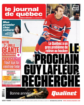 Cover of Le Journal de Quebec