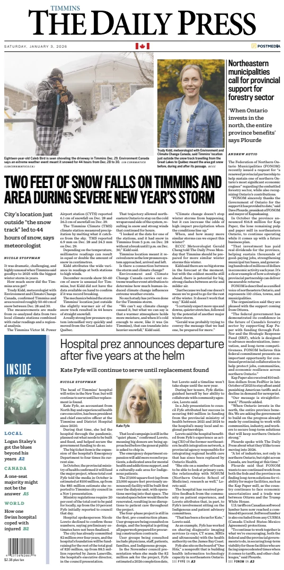 Cover of The Daily Press (Timmins)