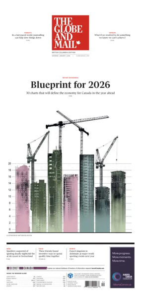 Cover of The Globe and Mail (BC Edition)