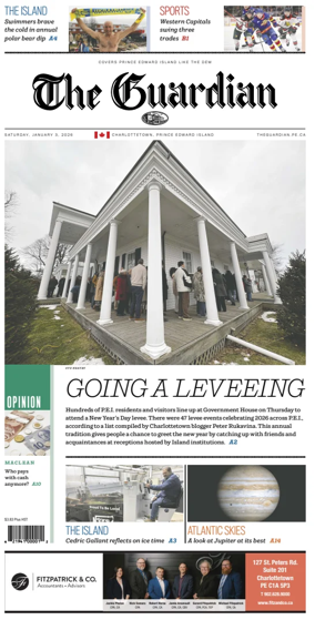 Cover of The Guardian (Charlottetown)