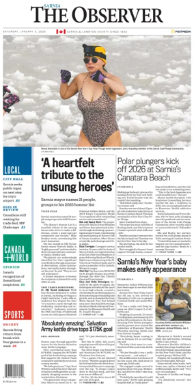 Cover of The Observer (Sarnia)