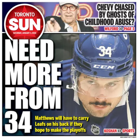 Cover of Toronto Sun