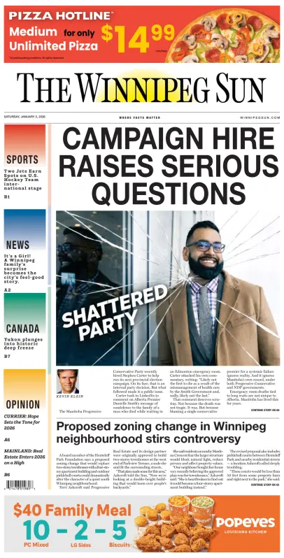 Cover of Winnipeg Sun