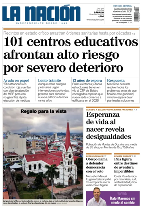 Cover of La Nacion (Costa Rica)