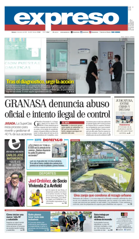 Cover of Diario Expreso