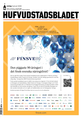 Cover of Hufvudstadsbladet