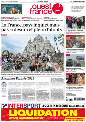 Cover of Ouest France (Les Sables-d'Olonne)