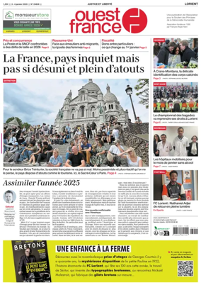 Cover of Ouest France (Lorient)