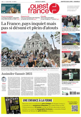 Cover of Ouest France (Nantes / Sud-Loire / Vignoble)