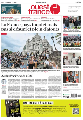 Cover of Ouest France (Pontivy)