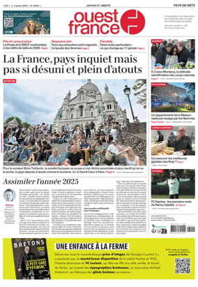 Cover of Ouest France (Pornic / Pays de Retz)