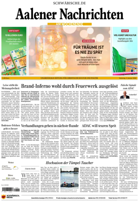 Cover of Aalener Nachrichten