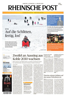 Cover of Rheinische Post - Monchengladbach and Korschenbroich