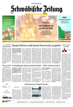 Cover of Schwabische Zeitung (Alb-Donau)