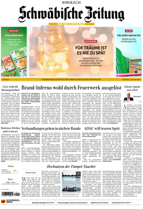Cover of Schwabische Zeitung (Biberach)