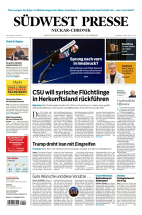 Cover of SUDWEST PRESSE - Neckar-Chronik