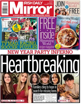 Cover of Irish Daily Mirror