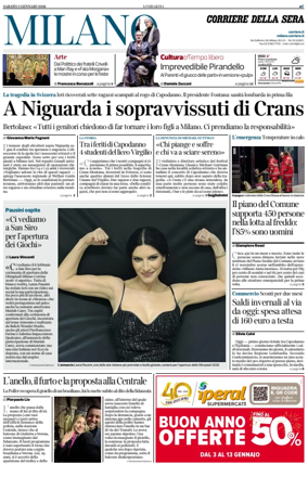Cover of Corriere della Sera (Milano)