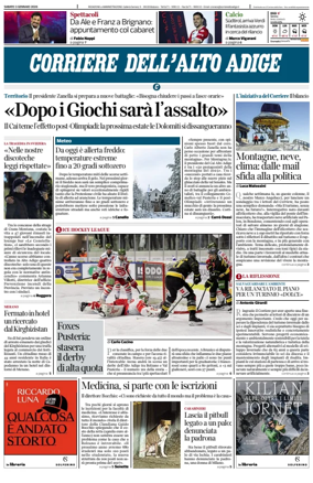 Cover of Corriere dell'Alto Adige