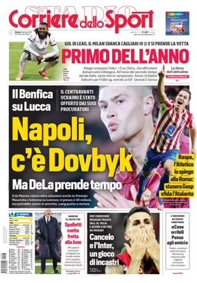 Cover of Corriere dello Sport