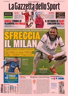 Cover of La Gazzetta dello Sport 