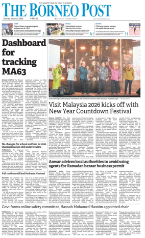 Cover of The Borneo Post (Sabah)