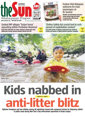 Cover of The Sun (Malaysia)
