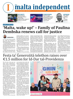 Cover of Malta Independent