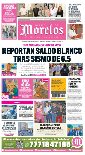 Cover of Diario de Morelos