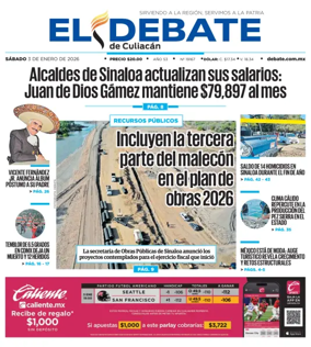 Cover of El Debate de Culiacan