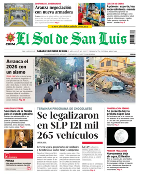 Cover of El Sol de San Luis Potosi