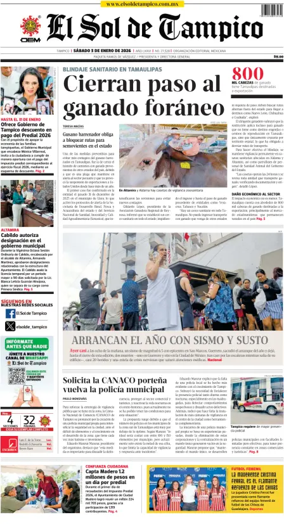 Cover of El Sol de Tampico