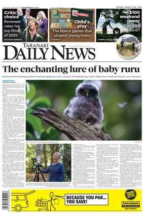 Cover of Taranaki Daily News