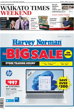 Cover of Waikato Times