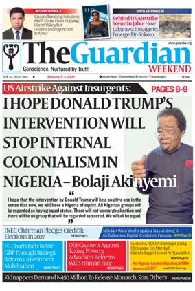 Cover of The Guardian Nigeria