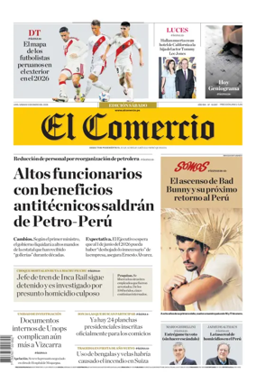 Cover of Diario El Comercio