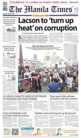 Cover of Manila Times