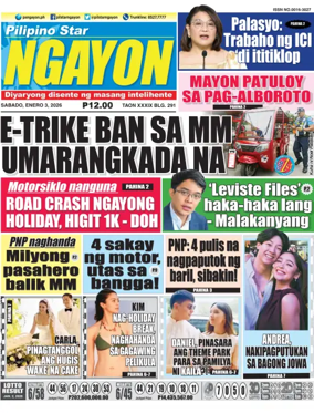 Cover of Pilipino Star Ngayon