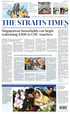 Cover of The Straits Times