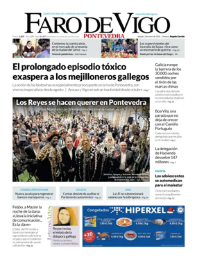 Cover of Faro de Vigo (Pontevedra)