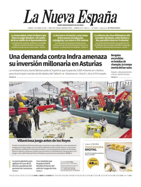 Cover of La Nueva Espana (Occidente)